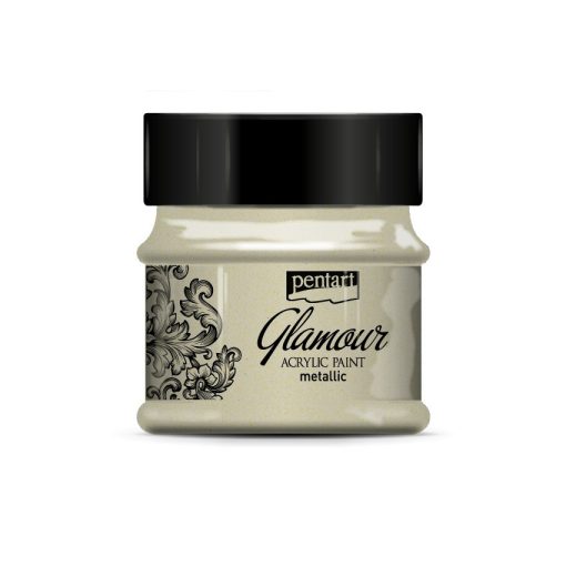 Pentart metál akrilfesték Glamour 50ml  - Antikezüst 29396