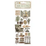   DFLRB114 - Rub-on cm 10,16x21,6 - Golden Harmony window and books