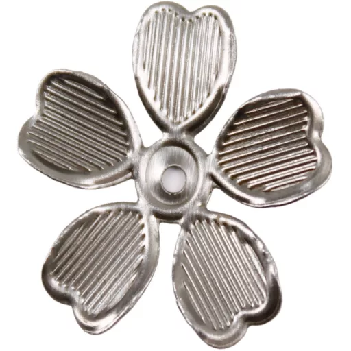 +Fém díszítőelem, virág 2,4cm, 10/cs 29968 – kreatív dekorációhoz