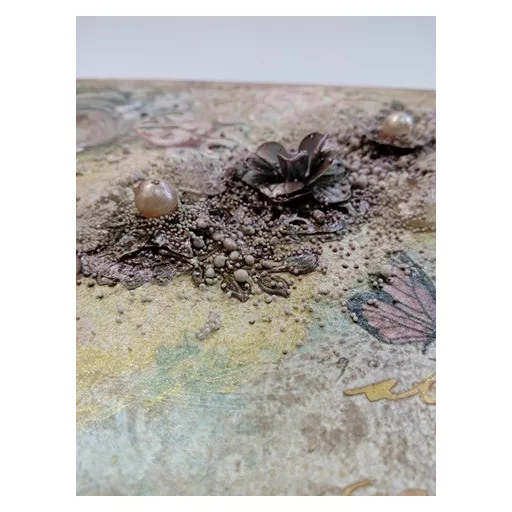 +Fém díszítőelem, virág 2,4cm, 10/cs 29968 – kreatív dekorációhoz