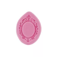 Szilikon öntőforma - Ovális keret 9*6,9*0,9cm 29947 – kreatív hobby projektekhez