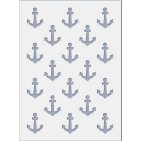   +Stencil / Sablon HDS15-065 15*20cm*0,1mm Horgony háttérminta