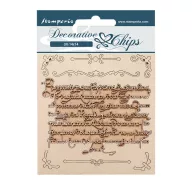 SCB163 - Chipboard cm 14x14 - Vintage Library letters