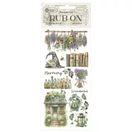 DFLRB212 - Rub-on cm 10,16x21,6 - Herbarium Silvae lavender