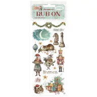   DFLRB182 - Rub-on cm 10,16x21,6 - Alice in Christmas Happiness