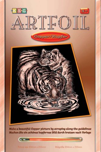 Képkarcoló karctűvel - 20*25cm, réz - Tigris 8270610
