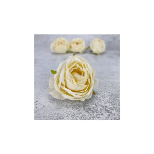 Selyemvirág - Százlevelű rózsafej, 5,5*5,5cm 4/cs -  Krém  8282KR