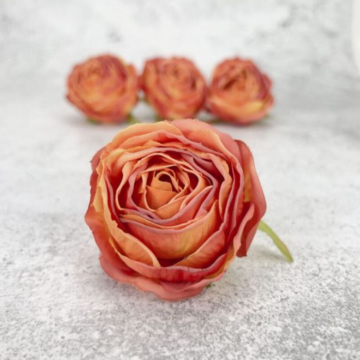Selyemvirág - Százlevelű rózsafej, 5,5*5,5cm 4/cs -  Napsárga 8282NSAR
