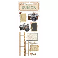   DFLRB132 - Rub-on cm 10,16x21,6 - Art of Travelling photography