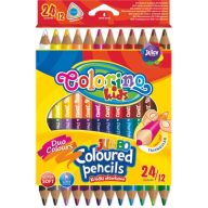   Colorino Kids JUMBO trio kétvégű 12/24 színesceruzakészlet