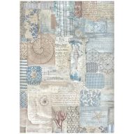 DFSA41027 - A4 rizspapír csom. - Silent Sea texture