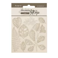SCB279 - Chipboard cm 14x14 - Herbarium Silvae leaves
