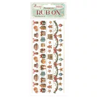 DFLRB109 - Rub-on cm 10,16x21,6 - The Nutcracker stripes