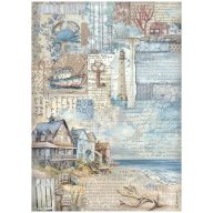 DFSA41026 - A4 rizspapír csom. - Silent Sea landscape