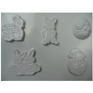 Gipszkiöntő forma, normál - Húsvéti lapos figurák