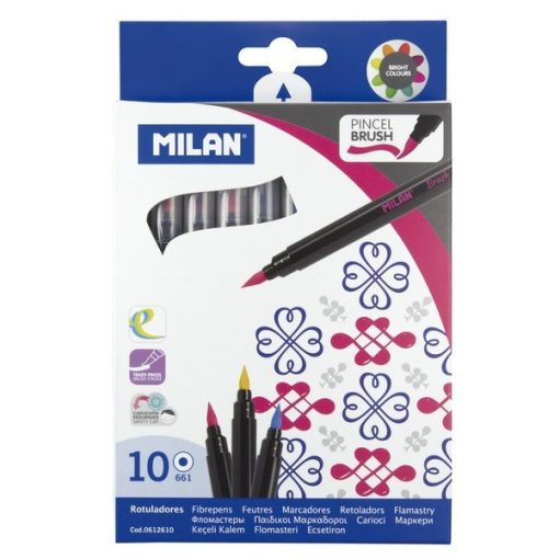 Filctoll készlet 10 db-os Milan, ecsetfilc F21180K10