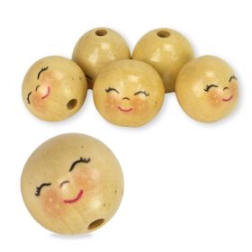 Fagolyó festett arccal - mosolygós 30mm 5db/cs 8596FM