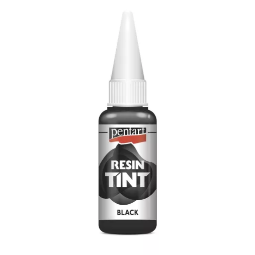 Pentart Gyantaszínező fedő tinta 20ml - Fekete 40073 – hobby projektekhez