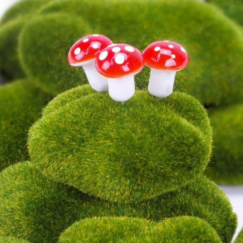 Mohás kő polisztirol alapon, 4-8cm*2,5cm, vegyesen 8711