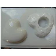 Gipszkiöntő forma, normál - Szivek