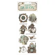   DFLRB192 - Rub-on cm 10,16x21,6 - Voyages Fantastiques mechanical Wonders