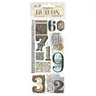 DFLRB89 - Rub-on cm 10,16x21,6 - Fortune numbers