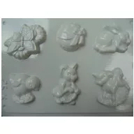 Gipszkiöntő forma, normál - Húsvéti 6 motívum