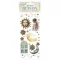 DFLRB136 - Rub-on cm 10,16x21,6 - Masquerade sun and moon