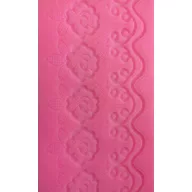 Szilikon öntőforma - Sorminta, rózsa és csipke 33,5*10,5*0,4 cm 35162 – kreatív hobby projektekhez
