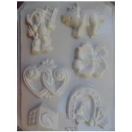   Gipszkiöntő forma, normál - Kéményseprő és újévi malac