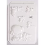 Gipszkiöntő forma, normál - Nyuszik tojással