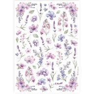 DFSA4889 - Dekupázs rizspapír A4 csom. Virágok
