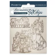 SCB31 - Chipboard - 14x14 cm - Welcome