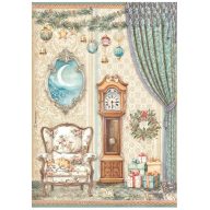   DFSA4940 - A4 rizspapír csom. - The Nutcracker pendulum clock and chair