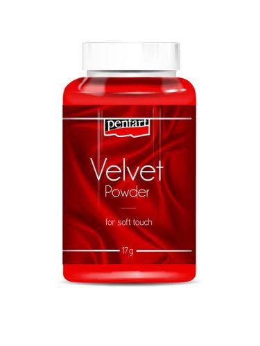 Pentart Bársonypor 11-26gr - Piros 36134