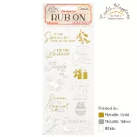   DFLRB45 - Rub-on cm 10,16x21,6 - Create Happiness Christmas bells