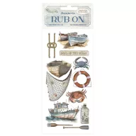 DFLRB155 - Rub-on cm 10,16x21,6 - Silent Sea boat