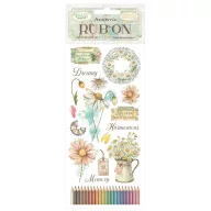 DFLRB224 - Rub-on cm 10,16x21,6 - Daisy Art Harmonious
