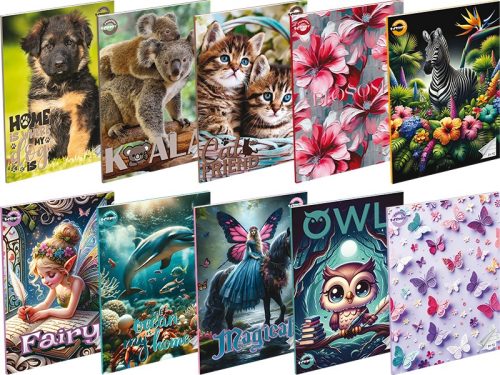 Vonalas füzet 21-32 A/5 T-Creativ mintás - Girls A16025021