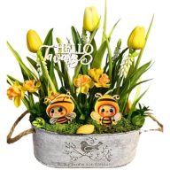 Tavaszi dekoráció - Méhecskés Asztaldísz - Csináld Magad Csomag – DIY projektekhez