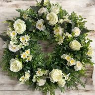 Friss Tavaszi Elegancia Koszorú – Csinál Magad Csomag (45cm) – DIY projektekhez