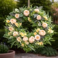 Tavaszi Napfény Koszorú – Csináld Magad Csomag (45 cm) – DIY projektekhez