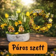 Tavaszi dekoráció - Méhecskés Páros Szett - Csináld Magad Csomag – DIY projektekhez