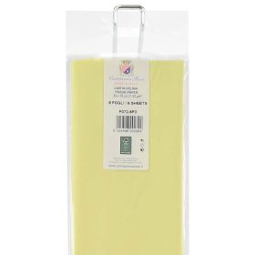 Selyempapír 50*76cm, 21g, 6db/cs - Vaníliasárga CRF6072