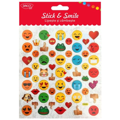 Öntapadós matrica 15*22 cm - Emojik korona DACO00154