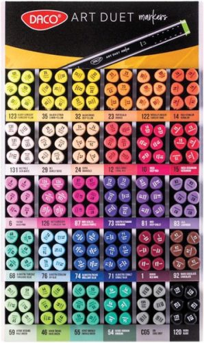 Alkoholos filctoll, kétvégű "Art Duet" - Narancs DACO00547/23