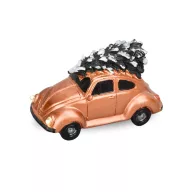 Vintage bogárhátú fenyőfával világítós bronz – koszorúhoz, asztaldíszhez