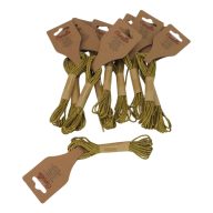 Sodrott zsinor 2mm arany 3m x 10db - OKOSÁR!