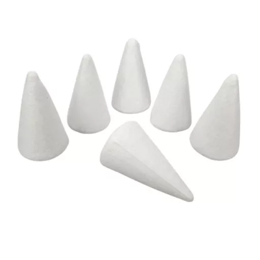 Polisztirol kúp 6cm 6db/csomag