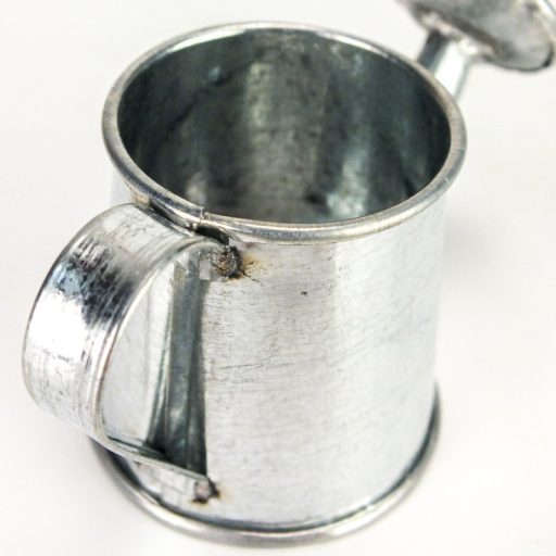 Mini fém locsolókanna 4,5cm – kerti és otthoni dekorációhoz